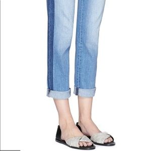 Vince Idara lizard embossed flats